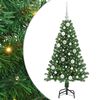 vidaXL Künstlicher Weihnachtsbaum mit 150 LEDs mit Ständer Grün 120 cm