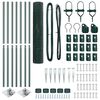 vidaXL Zaun mit Pfosten Gr&uuml;n 1,6 x 10 m Stahl und PVC