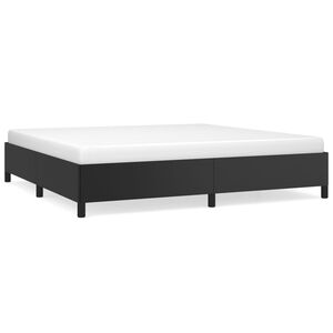 vidaXL Bettgestell Schwarz 200x200 cm Kunstleder