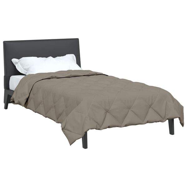 vidaXL Sommerdecke Hellgrau 200 x 135 cm Mikrofaser