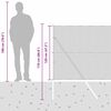 vidaXL Zaunpfosten Gr&uuml;n 10 x 1,2 m (13 mm Maschen) Stahl und PVC