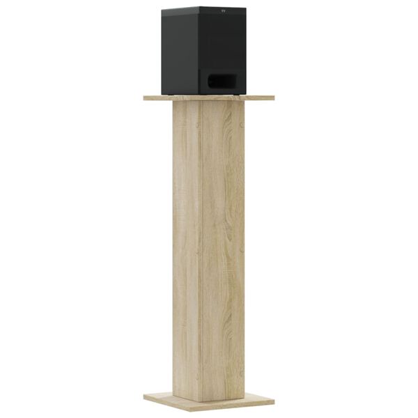 vidaXL Lautsprecherst&auml;nder 2Stk. Sonoma-Eiche 30x30x95cm Holzwerkstoff