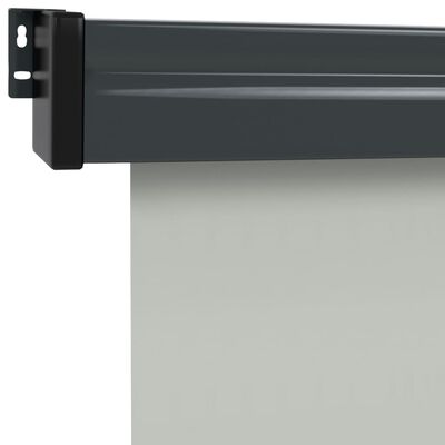 vidaXL Balkon-Seitenmarkise 165x250 cm Grau