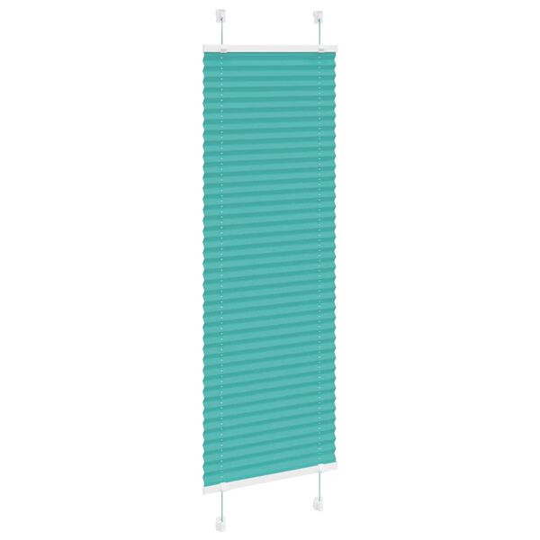 vidaXL Plissee Petrolgr&uuml;n 50x150 cm Stoffbreite 49,4 cm Polyester
