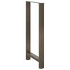 vidaXL Bartischbeine Naturstahl 2 Stk. 60x(110-111) cm Stahl