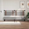 vidaXL H&auml;ngevorderseite Uni Wolkengrau 210 x 55 x 5 cm Antikes PU