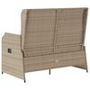 vidaXL Gartenbank Beige Poly-Rattan