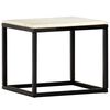vidaXL Couchtisch Wei&szlig; 40&times;40&times;35 cm Echtstein in Marmoroptik