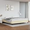 vidaXL Bettgestell Creme 200x200 cm Kunstleder
