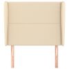 vidaXL Kopfteil mit Ohren Creme 103x23x118/128 cm Stoff