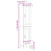 vidaXL Highboard R&auml;uchereiche 34,5x34x180 cm Holzwerkstoff