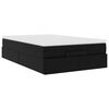vidaXL Ottoman-Bett mit Matratze Schwarz 120x190 cm Kunstleder