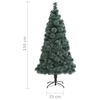 vidaXL K&uuml;nstlicher Weihnachtsbaum mit St&auml;nder Gr&uuml;n 150 cm PET
