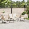 vidaXL Gartenm&ouml;bel Set 4 pcs Schwarz und Anthrazit Poly-Rattan