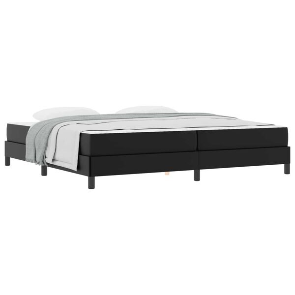 vidaXL Bettrahmen mit Matratze Schwarz 200 x 200 cm Stoff
