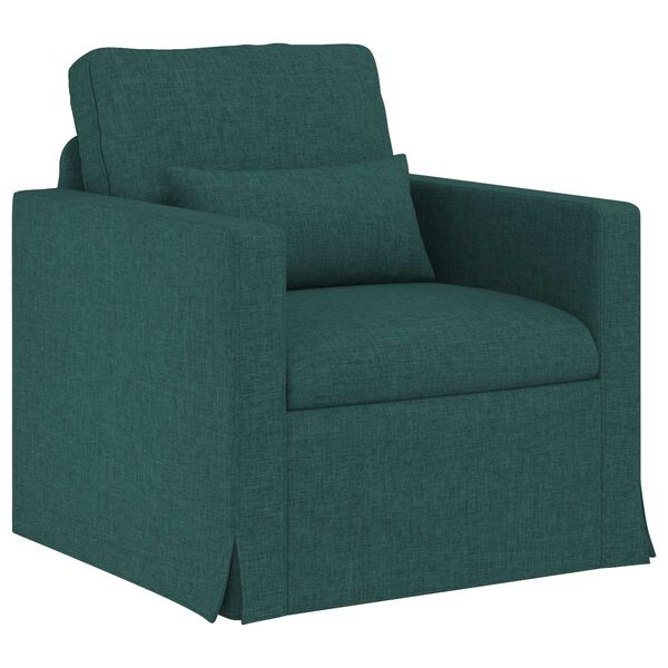 vidaXL Sofa 2 pcs Dunkelgr&uuml;n