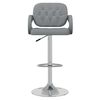 vidaXL Barhocker 2 Stk. Grau Kunstleder