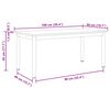 vidaXL Couchtisch Altholz 100 x 50 x 45 cm Holzwerkstoff