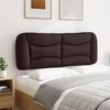 vidaXL Kopfteil-Kissen "Hvar" Dunkelbraun 120 cm Stoff