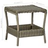 vidaXL Gartentisch Braun 45x45x46,5 cm Poly Rattan