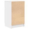 vidaXL Nachttisch Wei&szlig; 39x35x65 cm Holzwerkstoff