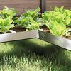 vidaXL Schneckenzaun Silber 10 x 10 x 25 cm Verzinkter Stahl