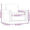 vidaXL Sessel Braun 60 cm Samt