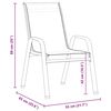vidaXL Garten Essgruppe 5 pcs Grau Textilene und Stahl