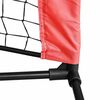 vidaXL Tennisnetz Schwarz und rot 301 x 90.5 x 87 cm Polyester