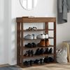 vidaXL Schuhregal Braun Eichen-Optik 80x30x98 cm Holzwerkstoff