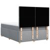 vidaXL Boxspringbett mit Matratze Hellgrau 160x200 cm Stoff