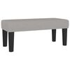 vidaXL Boxspringbett mit Matratze Hellgrau 100x200 cm Stoff