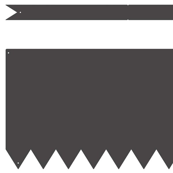 vidaXL Raseneinfassung 30 pcs Schwarz 100 x 0,05 x 20 cm