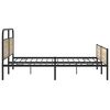 vidaXL Metallbett ohne Matratze R&auml;uchereiche 193x203 cm