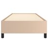 vidaXL Bettgestell Cappuccino-Braun 100x200 cm Kunstleder