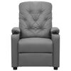 vidaXL Massagesessel Grau Kunstleder