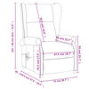 vidaXL Massagesessel Taupe Stoff