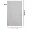 vidaXL Sporthandt&uuml;cher 2 pcs Grau 50 x 30 cm Polyester und Polyamid