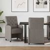 vidaXL Esszimmerst&uuml;hle mit Rollen 2 pcs Grau 58 x 67 x 97 cm