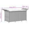 vidaXL Gartenbank mit Kissen Braun 116x46x57 cm Poly Rattan
