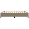 vidaXL Bettgestell ohne Matratze Taupe 200x200 cm Stoff