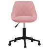 vidaXL Esszimmerstuhl Drehbar Rosa Samt