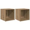 vidaXL TV-Schrankset 2 pcs Artisan-Eiche Holzwerkstoff