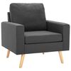 vidaXL Sessel Dunkelgrau Stoff