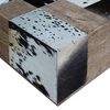 vidaXL Couchtisch Echtes Rindsleder 60x60x36 cm