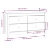vidaXL Beistellschrank 100x40x54 cm Massivholz Kiefer