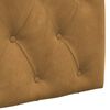 vidaXL H&auml;ngevorderseite Wandmontiert Braun 150 x 55 x 7 cm Samt