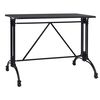 vidaXL Bistrotisch-Gestell Schwarz 93x60x72 cm Aluminiumguss