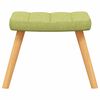 vidaXL Relaxsessel mit Hocker Gr&uuml;n Stoff