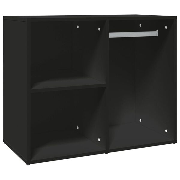vidaXL Regal f&uuml;r Schminktisch Schwarz 80x40x65 cm Holzwerkstoff